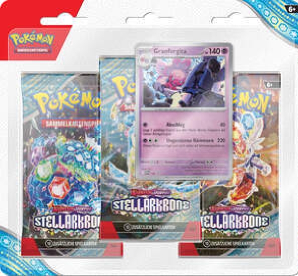 Pokemon Stellarkrone 3-Pack Blister Granforgita